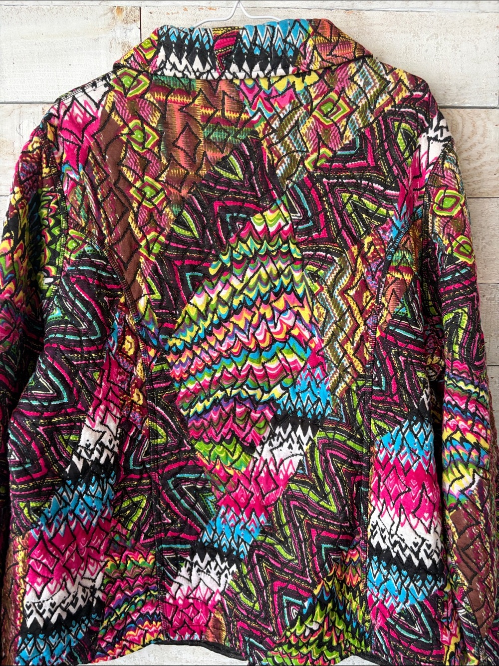 Vibrant patchwork swing jacket - Picture 6 of 6
